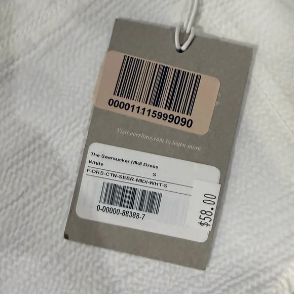 Everlane Off-White Textured Sleeveless Dress - Picture 4 of 7